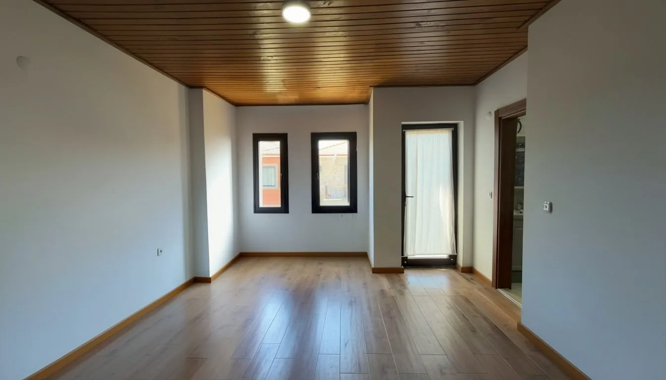 The same bedroom after CurbShot removed the movable furniture